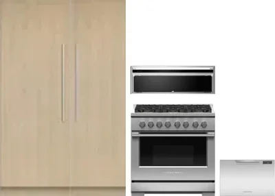 5 Piece Package Includes Refrigerator, Freezer, Range, Hood And Dishwasher